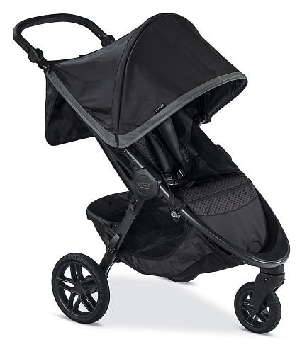 how to collapse a britax stroller